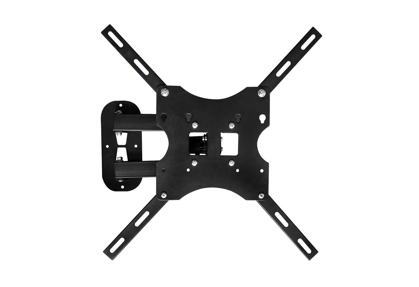 EAXUS Universal Wandbefestigung aus Stahl TV-Wandhalterung, (bis 50,00 Zoll, Halterung inkl. Montage-Material, -15°/+15° neigbar, 180° drehbar, bis 35kg) von EAXUS