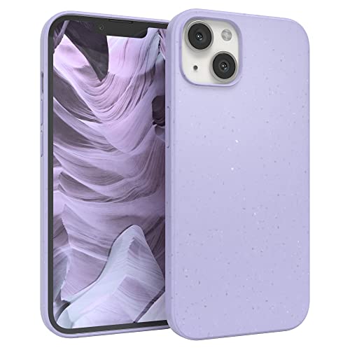 EAZY CASE Bio Handyhülle kompatibel iPhone 13, nachhaltiges Bio Case, Schutzhülle biologisch abbaubar, TPU Slimcover Hülle mit Kameraschutz, aus Pflanzenfasern, Lila von EAZY CASE