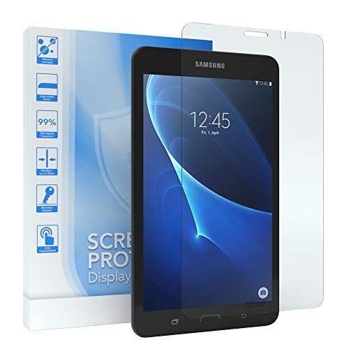 EAZY CASE - Displayschutzfolie kompatibel mit Samsung Galaxy Tab A 2016 7.0" Displayschutz Glas 7 Zoll Glasfolie 9H Härte 0,3mm dünne Tabletschutzfolie Tablet Schutzglas Folie Transparent Ultra Klar von EAZY CASE