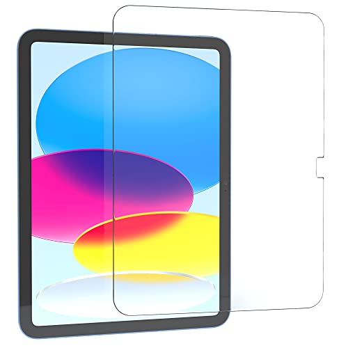EAZY CASE - Displayschutzfolie kompatibel mit iPad 10. Generation 2022 Displayschutz Glas 10,9 Zoll Glasfolie 9H Härte 0,3mm dünne Tabletschutzfolie Tablet Schutzglas Folie Transparent Ultra Klar von EAZY CASE