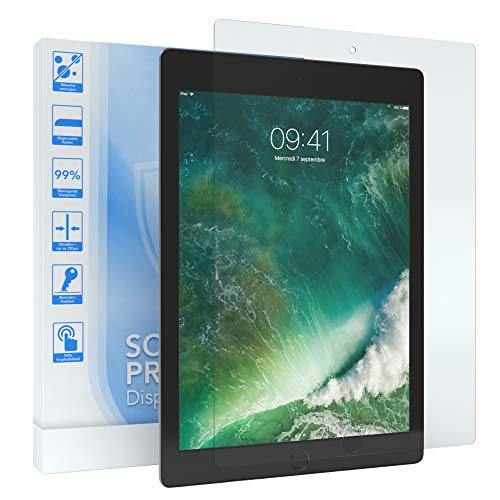 EAZY CASE - Displayschutzfolie kompatibel mit iPad 5. Generation (2017) Displayschutz Glas 9,7 Zoll Glasfolie 9H Härte 0,3mm dünne Tabletschutzfolie Tablet Schutzglas Folie Transparent Ultra Klar von EAZY CASE