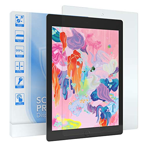 EAZY CASE - Displayschutzfolie kompatibel mit iPad 6. Generation 2018 Displayschutz Glas 9,7 Zoll Glasfolie 9H Härte 0,3mm dünne Tabletschutzfolie Tablet Schutzglas Folie Transparent Ultra Klar von EAZY CASE