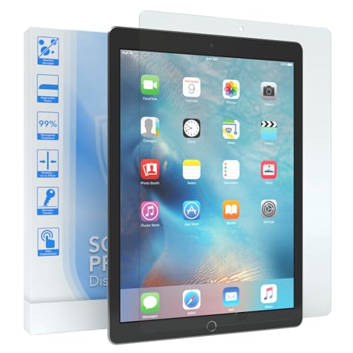 EAZY CASE - Displayschutzfolie kompatibel mit iPad Pro 12,9 (2015) 1. Generation Glasfolie 9H Härte 0,3mm dünne Tabletschutzfolie Tablet Schutzglas Folie Transparent Ultra Klar von EAZY CASE