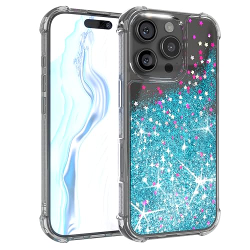 EAZY CASE - Glitzer Hülle - kompatibel mit iPhone 16 Pro Handyhülle für Apple iPhone 16 Pro Hülle Silikon leichtes Shiny Cover stoßfestes Phone Case als Fallschutz in Liquid - Blau EAZY CASE - Glitzer Hülle - kompatibel mit iPhone 16 Pro Handyhülle für Apple iPhone 16 Pro Hülle Silikon leichtes Shiny Cover stoßfestes Phone Case als Fallschutz in Liquid - Blau von EAZY CASE