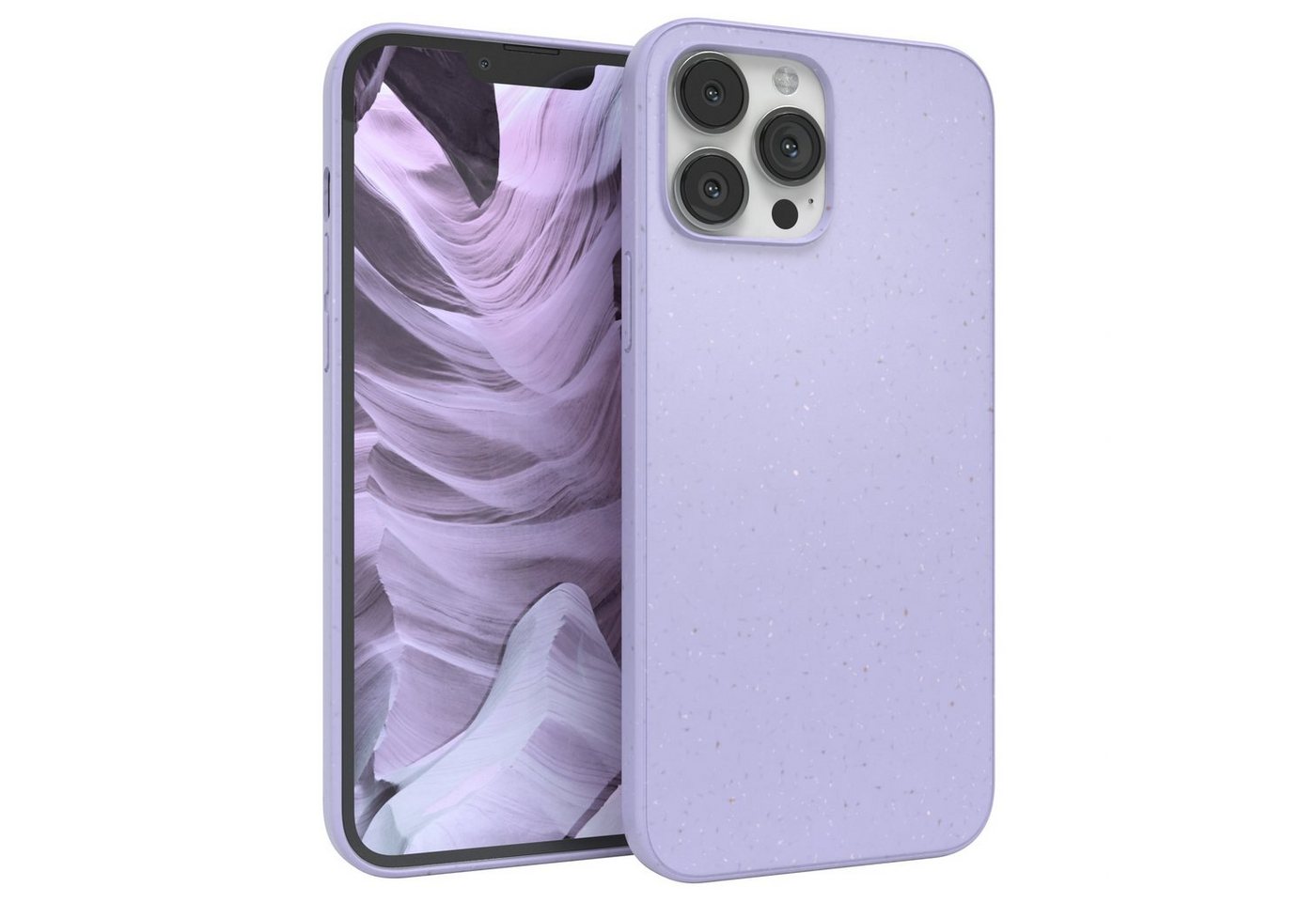 EAZY CASE Handyhülle Bio Case für Apple iPhone 13 Pro Max 6,7 Zoll, Handy Etui nachhaltig Bumper mit Kameraschutz cover Violett / Lila von EAZY CASE