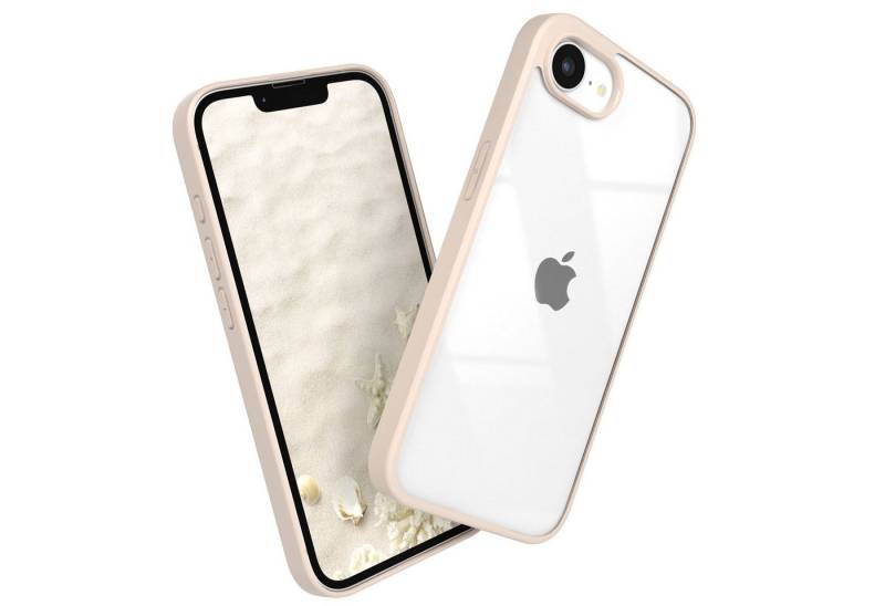EAZY CASE Handyhülle Bumper Case für Apple iPhone 16e 6,1 Zoll, Handyhülle Dünn mit Kameraschutz Hybrid Handyhülle Slimcover Beige von EAZY CASE