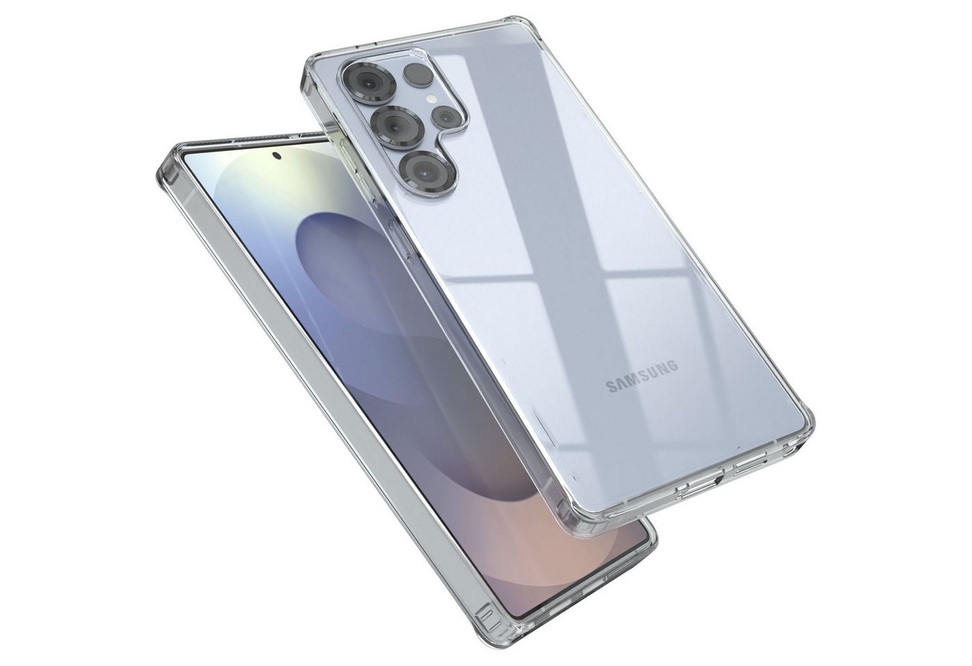 EAZY CASE Handyhülle Crsystal TPU Case für Samsung Galaxy S25 Serie 6,9 Zoll, Schutzhülle Kameraschutz Silikonhülle Transparent Handyhülle Slimcover von EAZY CASE