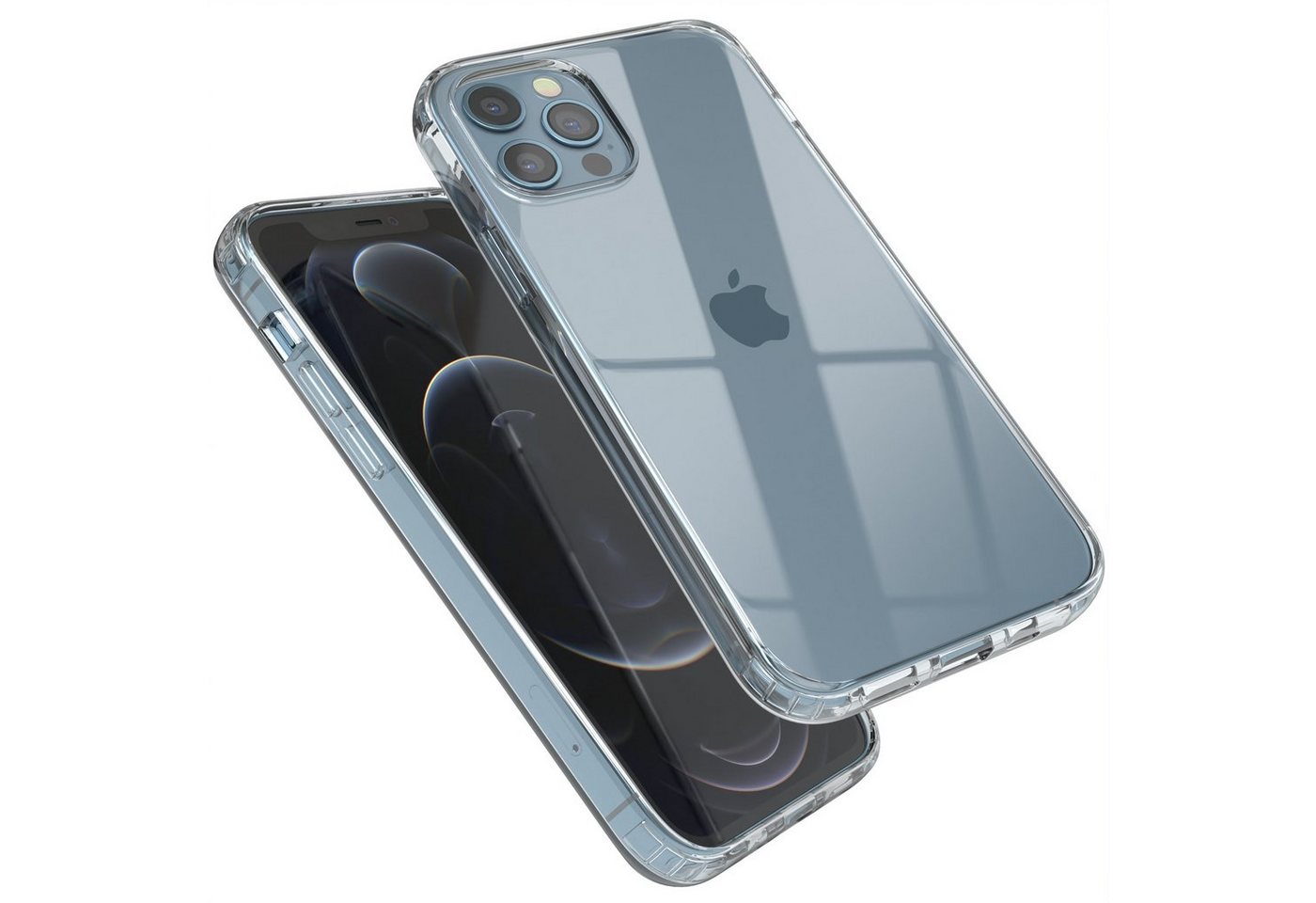 EAZY CASE Handyhülle Crystal Case für Apple iPhone 12 / iPhone 12 Pro 6,1 Zoll, Schutzhülle Kameraschutz Silikonhülle Transparent Handyhülle Slimcover EAZY CASE Handyhülle Crystal Case für Apple iPhone 12 / iPhone 12 Pro 6,1 Zoll, Schutzhülle Kameraschutz Silikonhülle Transparent Handyhülle Slimcover von Eazy Case