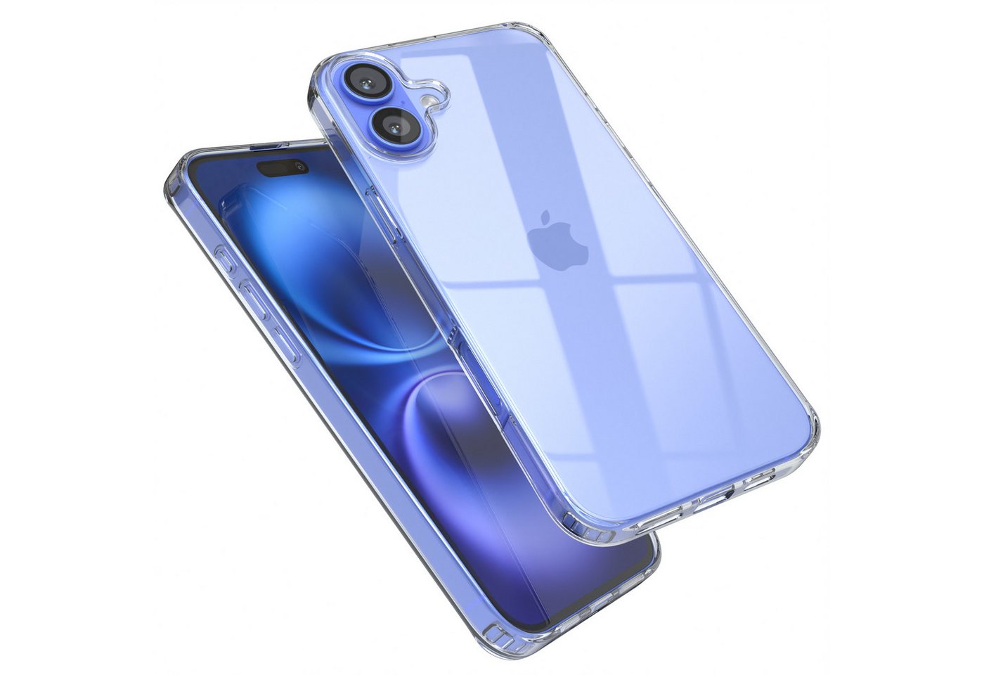 EAZY CASE Handyhülle Crystal Case für iPhone 16 / Plus / Pro / Pro Max 6,7 Zoll, Schutzhülle Kameraschutz Silikonhülle Transparent Handyhülle Slimcover EAZY CASE Handyhülle Crystal Case für iPhone 16 / Plus / Pro / Pro Max 6,7 Zoll, Schutzhülle Kameraschutz Silikonhülle Transparent Handyhülle Slimcover von EAZY CASE