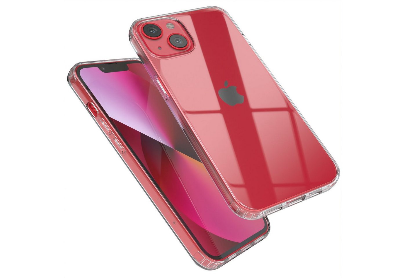 EAZY CASE Handyhülle Crystal Clear Case für Apple iPhone 13 6,1 Zoll, Schutzhülle Kameraschutz Silikonhülle Transparent Handyhülle Slimcover EAZY CASE Handyhülle Crystal Clear Case für Apple iPhone 13 6,1 Zoll, Schutzhülle Kameraschutz Silikonhülle Transparent Handyhülle Slimcover von Eazy Case