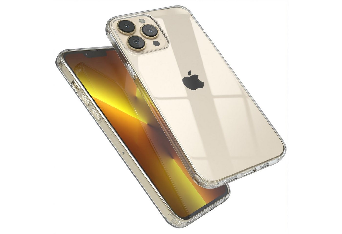 EAZY CASE Handyhülle Crystal Clear Case für Apple iPhone 13 Pro Max 6,7 Zoll, Schutzhülle Kameraschutz Silikonhülle Transparent Handyhülle Slimcover EAZY CASE Handyhülle Crystal Clear Case für Apple iPhone 13 Pro Max 6,7 Zoll, Schutzhülle Kameraschutz Silikonhülle Transparent Handyhülle Slimcover von EAZY CASE