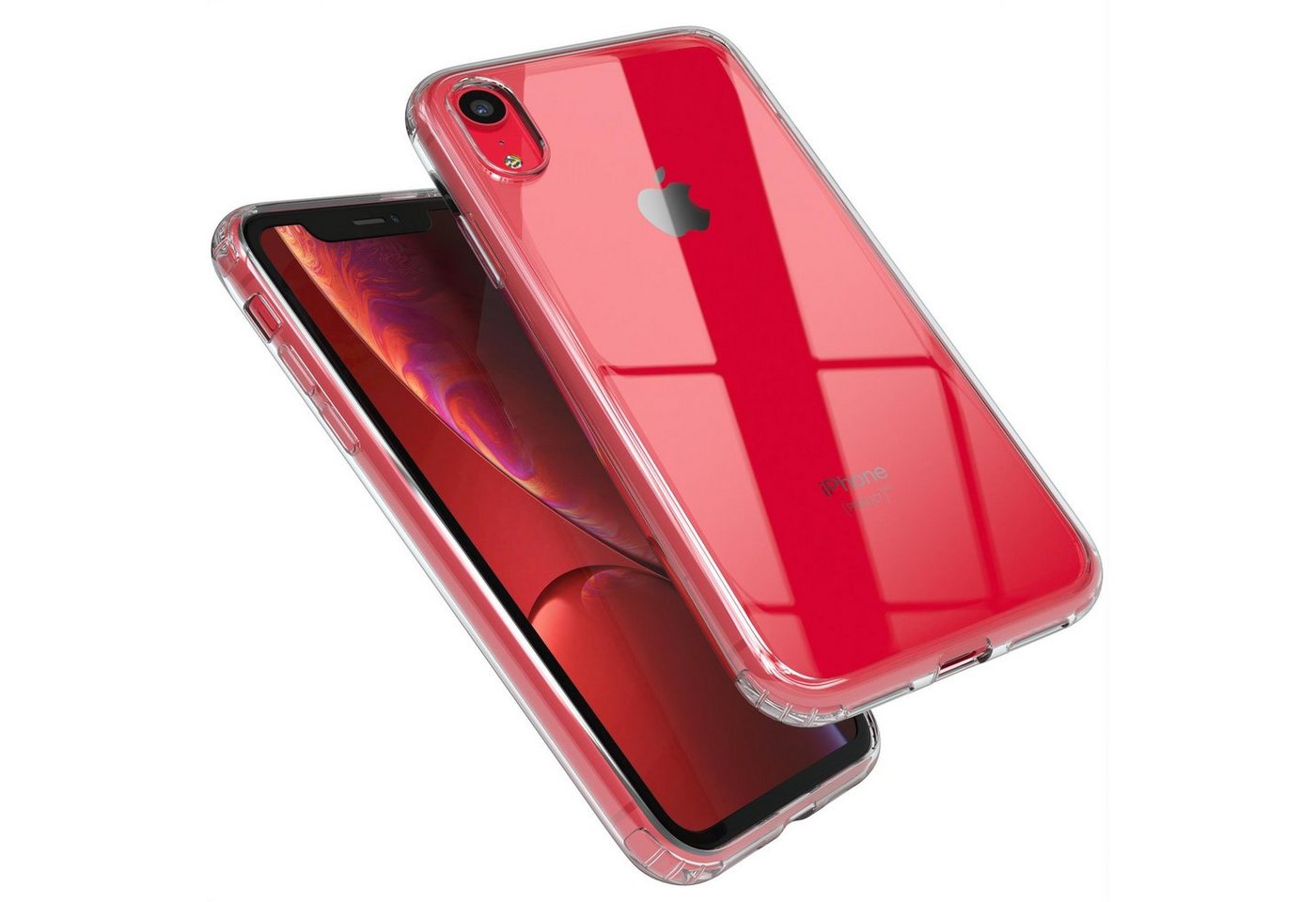 EAZY CASE Handyhülle Crystal Clear Case für Apple iPhone XR 6,1 Zoll, Schutzhülle Kameraschutz Silikonhülle Transparent Handyhülle Slimcover EAZY CASE Handyhülle Crystal Clear Case für Apple iPhone XR 6,1 Zoll, Schutzhülle Kameraschutz Silikonhülle Transparent Handyhülle Slimcover von Eazy Case