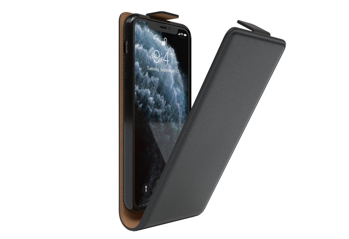 EAZY CASE Handyhülle Flipcase für Apple iPhone 11 Pro 5,8 Zoll, Tasche Klapphülle Handytasche zum Aufklappen Etui Kunstleder Schwarz EAZY CASE Handyhülle Flipcase für Apple iPhone 11 Pro 5,8 Zoll, Tasche Klapphülle Handytasche zum Aufklappen Etui Kunstleder Schwarz von EAZY CASE