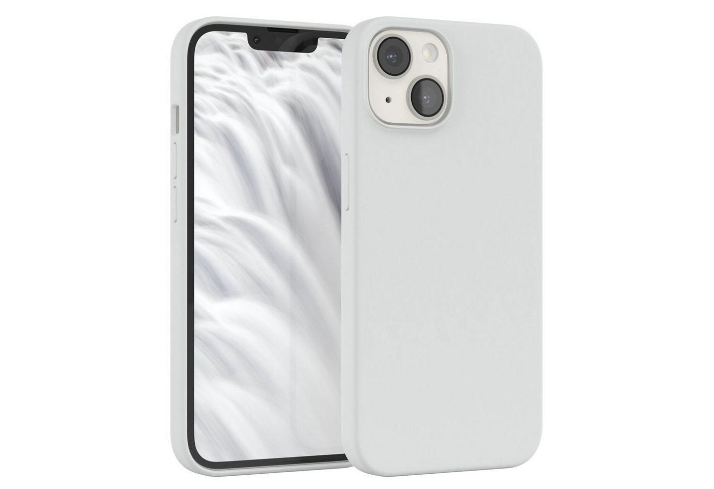 EAZY CASE Handyhülle Premium Silikon Case für Apple iPhone 14 6,1 Zoll, Silikon Schutzhülle mit Kameraschutz kratzfest Handy Softcase Weiß EAZY CASE Handyhülle Premium Silikon Case für Apple iPhone 14 6,1 Zoll, Silikon Schutzhülle mit Kameraschutz kratzfest Handy Softcase Weiß von EAZY CASE