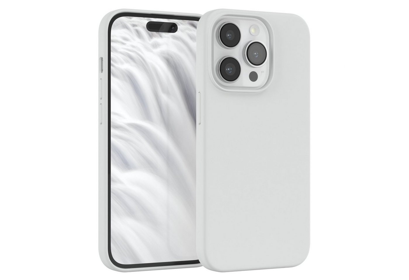 EAZY CASE Handyhülle Premium Silikon Case für Apple iPhone 14 Pro 6,1 Zoll, Silikon Schutzhülle mit Kameraschutz kratzfest Handy Softcase Weiß EAZY CASE Handyhülle Premium Silikon Case für Apple iPhone 14 Pro 6,1 Zoll, Silikon Schutzhülle mit Kameraschutz kratzfest Handy Softcase Weiß von EAZY CASE