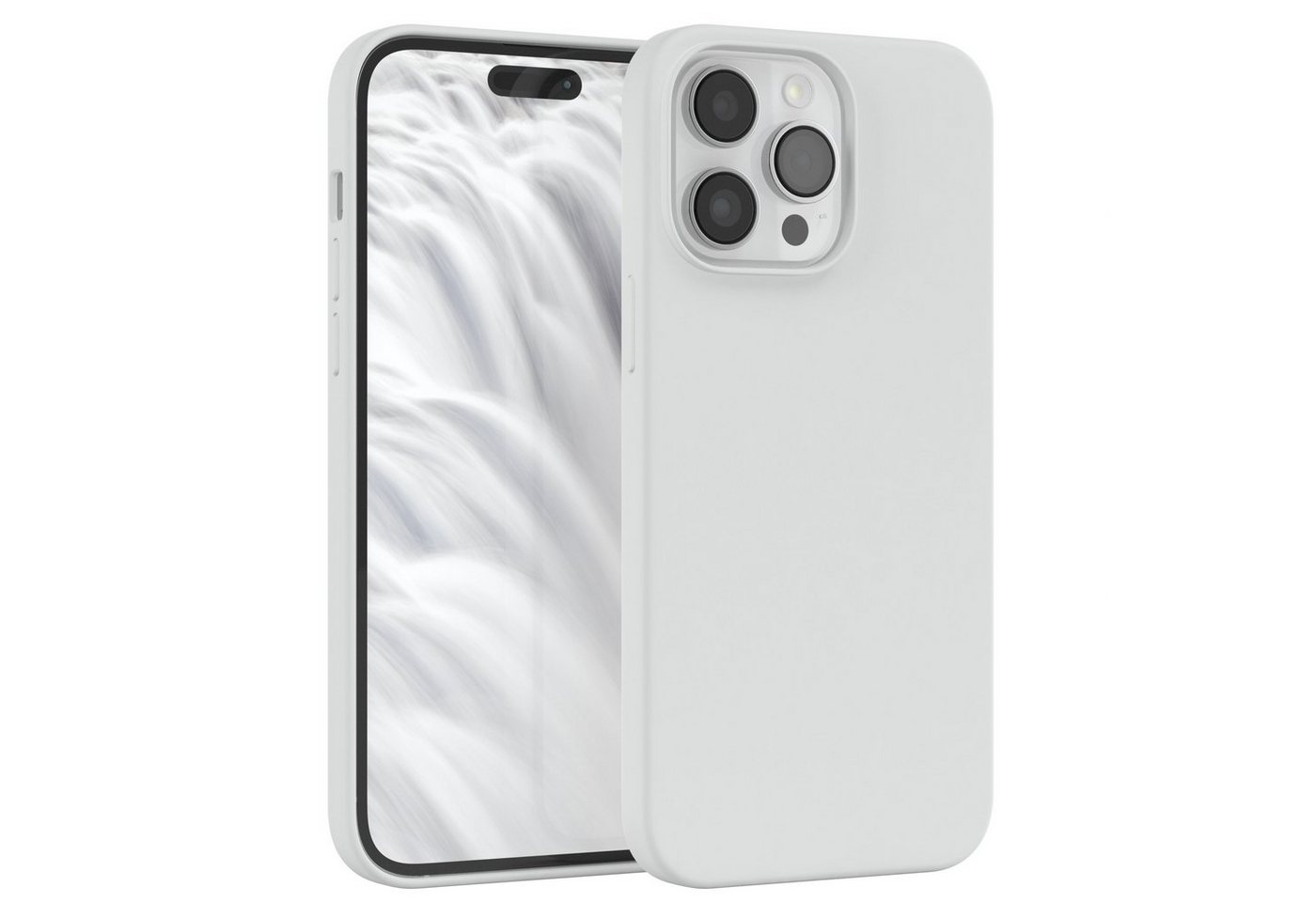 EAZY CASE Handyhülle Premium Silikon Case für Apple iPhone 14 Pro Max 6,7 Zoll, Silikon Schutzhülle mit Kameraschutz kratzfest Handy Softcase Weiß EAZY CASE Handyhülle Premium Silikon Case für Apple iPhone 14 Pro Max 6,7 Zoll, Silikon Schutzhülle mit Kameraschutz kratzfest Handy Softcase Weiß von EAZY CASE