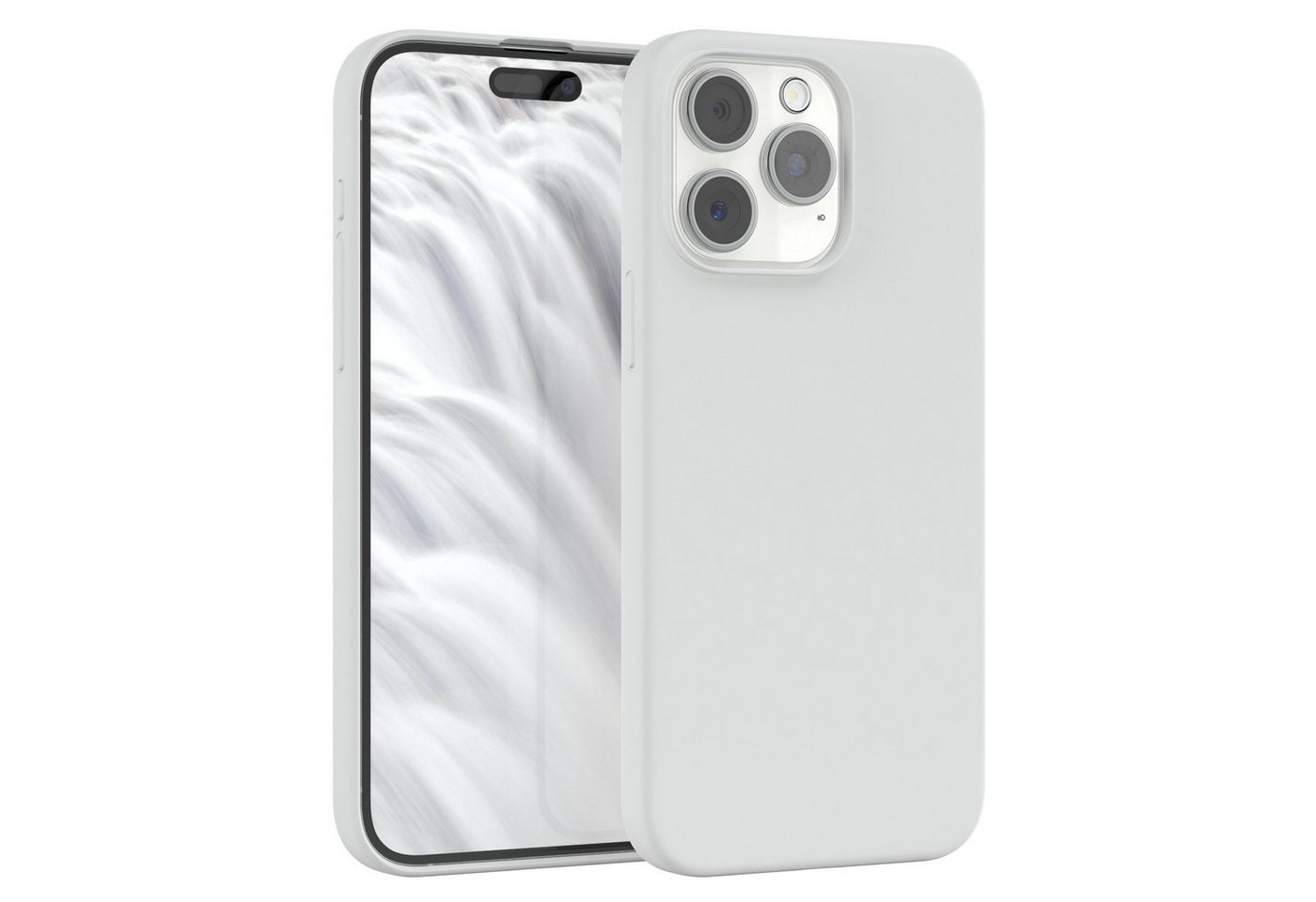 EAZY CASE Handyhülle Premium Silikon Case für Apple iPhone 15 Pro Max 6,7 Zoll, Silikon Schutzhülle mit Kameraschutz kratzfest Handy Softcase Weiß EAZY CASE Handyhülle Premium Silikon Case für Apple iPhone 15 Pro Max 6,7 Zoll, Silikon Schutzhülle mit Kameraschutz kratzfest Handy Softcase Weiß von EAZY CASE