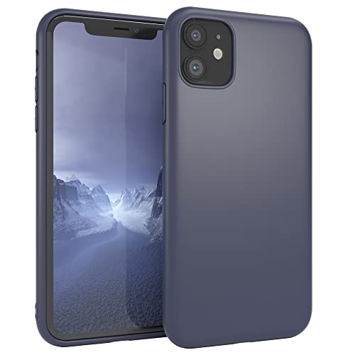 EAZY CASE Handyhülle Silikon mit Kameraschutz kompatibel mit iPhone 11 in Navy Blau, Ultra dünn, Slimcover, Silikonhülle, Hülle, Softcase, Backcover von EAZY CASE