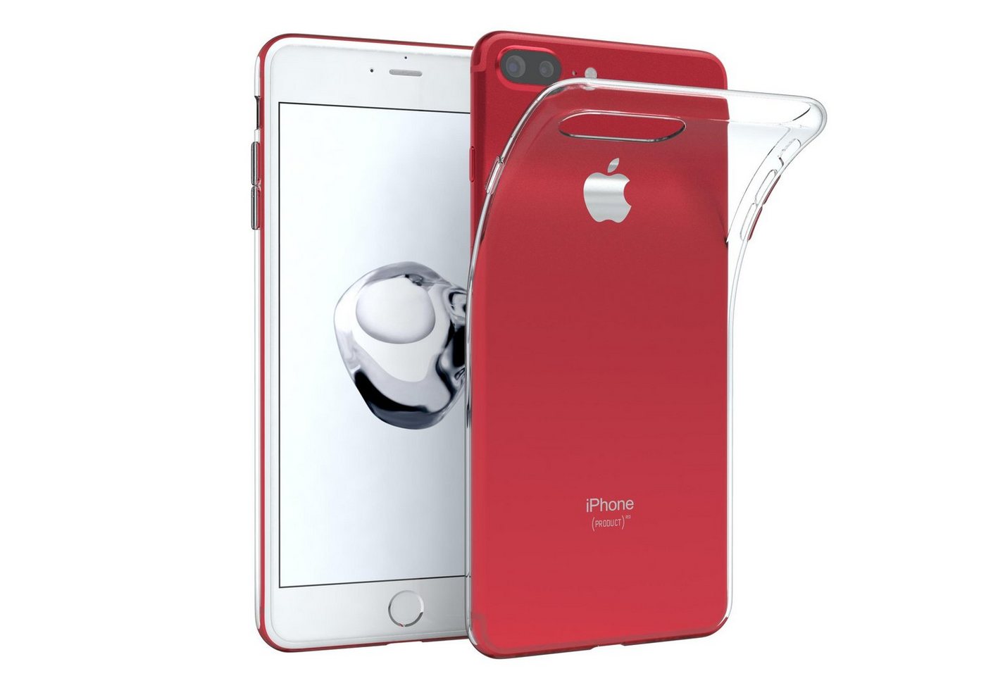 EAZY CASE Handyhülle Slimcover Clear für Apple iPhone 8 Plus /iPhone 7+ 5,5 Zoll, durchsichtige Hülle Ultra Dünn Silikon Backcover TPU Telefonhülle Klar EAZY CASE Handyhülle Slimcover Clear für Apple iPhone 8 Plus /iPhone 7+ 5,5 Zoll, durchsichtige Hülle Ultra Dünn Silikon Backcover TPU Telefonhülle Klar von EAZY CASE