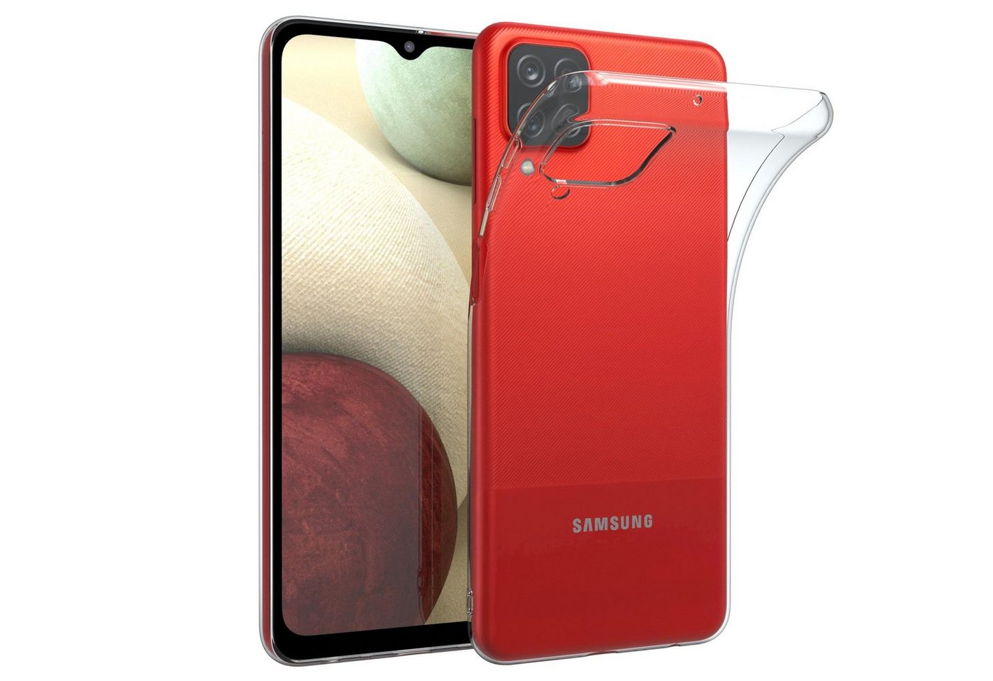EAZY CASE Handyhülle Slimcover Clear für Samsung Galaxy A12 6,5 Zoll, durchsichtige Hülle Ultra Dünn Silikon Backcover TPU Telefonhülle Klar von EAZY CASE
