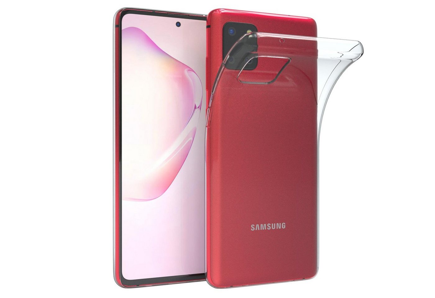 EAZY CASE Handyhülle Slimcover Clear für Samsung Galaxy Note 10 Lite 6,7 Zoll, durchsichtige Hülle Ultra Dünn Silikon Backcover TPU Telefonhülle Klar von EAZY CASE