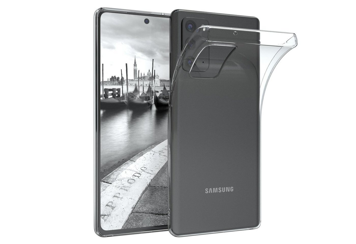 EAZY CASE Handyhülle Slimcover Clear für Samsung Galaxy Note 20 / 5G 6,7 Zoll, durchsichtige Hülle Ultra Dünn Silikon Backcover TPU Telefonhülle Klar von EAZY CASE