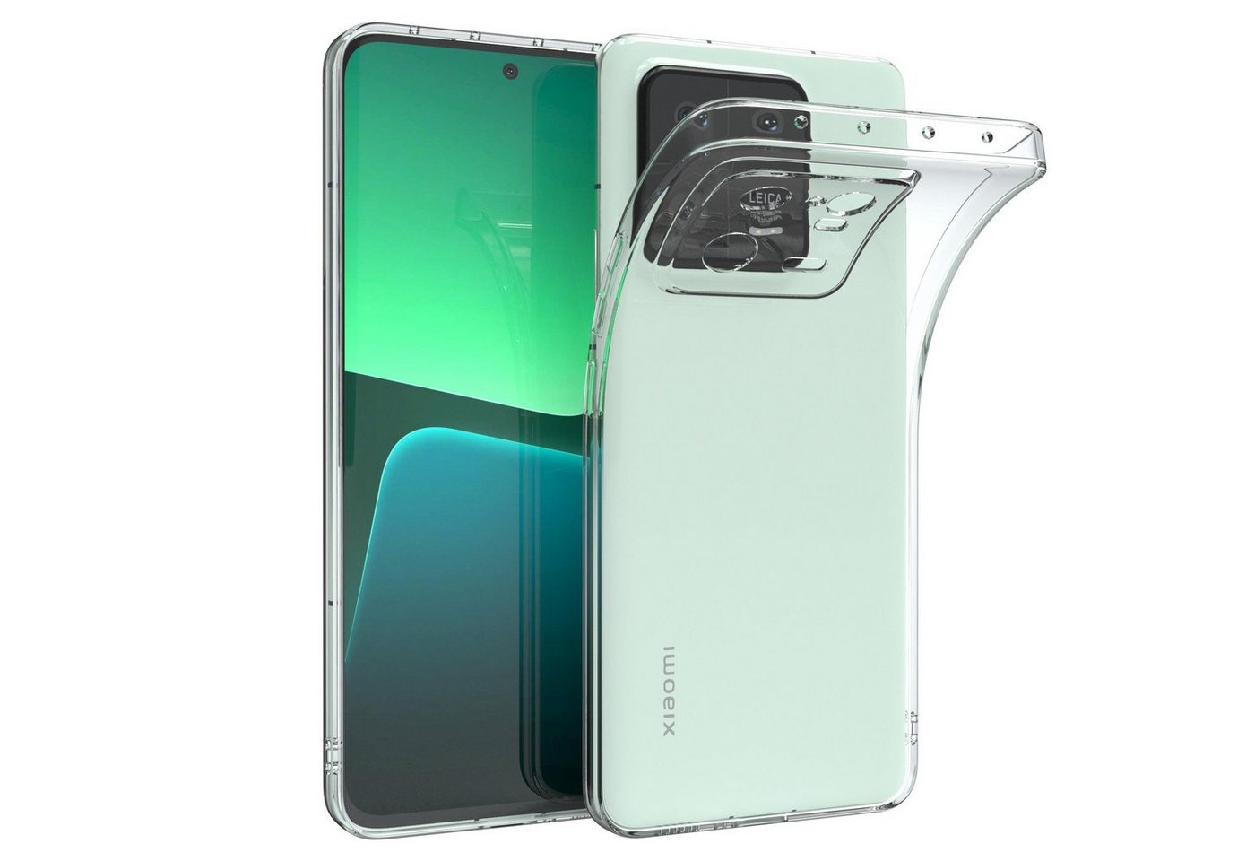 EAZY CASE Handyhülle Slimcover Clear für Xiaomi 13 6,73 Zoll, durchsichtige Hülle Ultra Dünn Silikon Backcover TPU Telefonhülle Klar von EAZY CASE