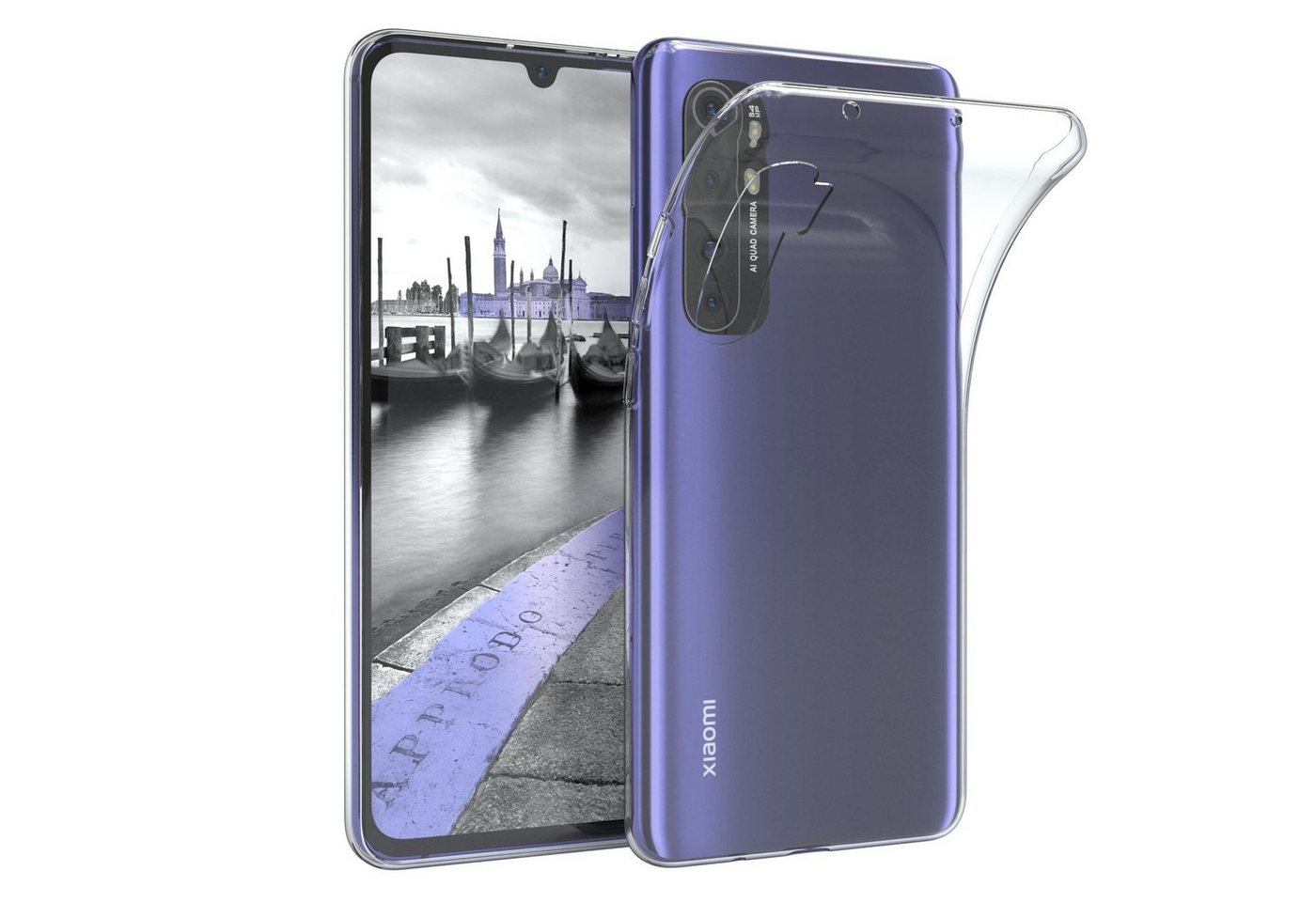 EAZY CASE Handyhülle Slimcover Clear für Xiaomi Mi Note 10 Lite 6,47 Zoll, durchsichtige Hülle Ultra Dünn Silikon Backcover TPU Telefonhülle Klar von EAZY CASE