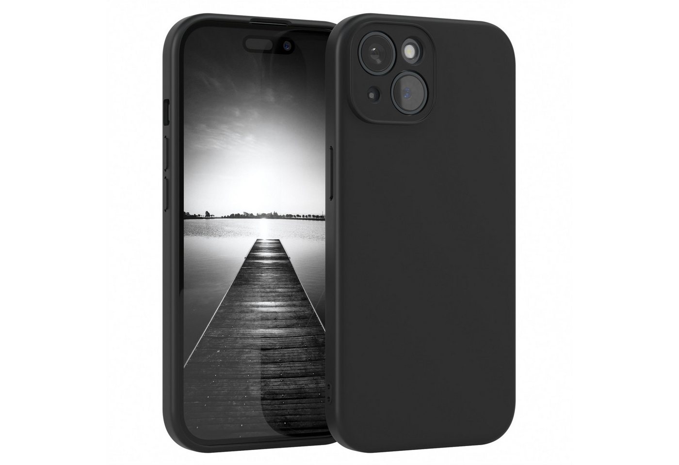 EAZY CASE Handyhülle TPU Hülle für Apple iPhone 15 6,1 Zoll, Silikon Schutzhülle mit Kameraschutz kratzfest Back Cover Etui Schwarz EAZY CASE Handyhülle TPU Hülle für Apple iPhone 15 6,1 Zoll, Silikon Schutzhülle mit Kameraschutz kratzfest Back Cover Etui Schwarz von EAZY CASE