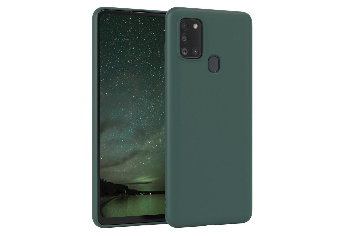 EAZY CASE Handyhülle TPU Hülle für Samsung Galaxy A21s 6,5 Zoll, Silikon Schutzhülle mit Kameraschutz kratzfest bumper Grün / Nachtgrün EAZY CASE Handyhülle TPU Hülle für Samsung Galaxy A21s 6,5 Zoll, Silikon Schutzhülle mit Kameraschutz kratzfest bumper Grün / Nachtgrün von EAZY CASE