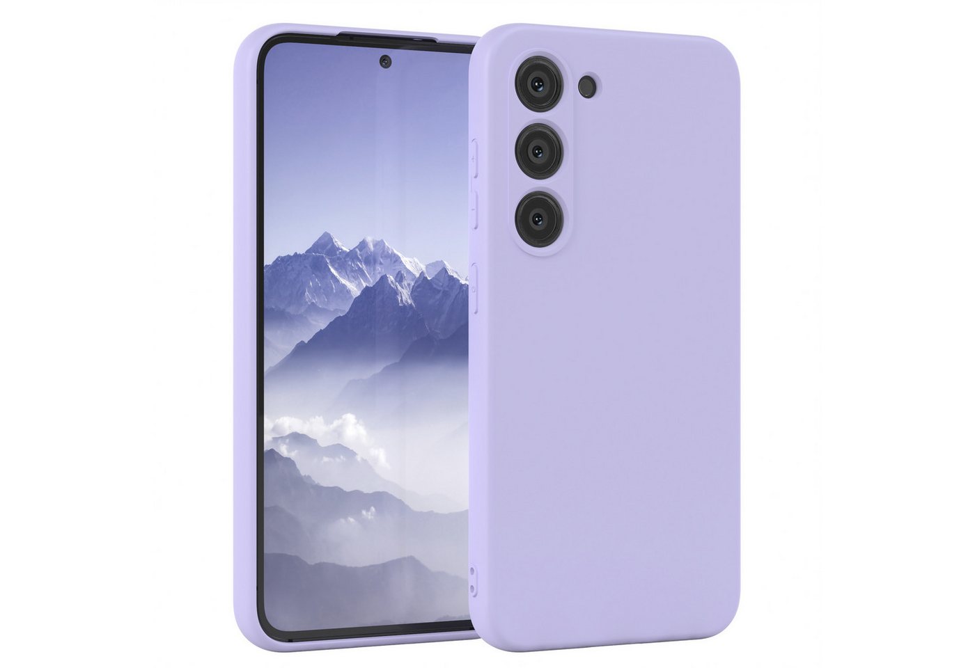 EAZY CASE Handyhülle TPU Hülle für Samsung Galaxy S23 6,1 Zoll, Silikonhülle stoßfest Smart Slimcover Case Dünn Violett / Lavendel von EAZY CASE