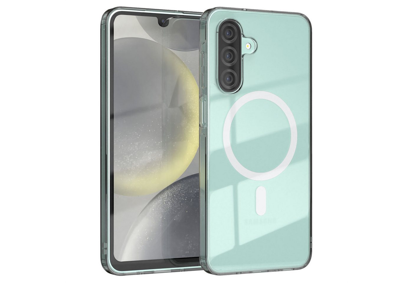 EAZY CASE Handyhülle Transparente Hülle MagSafe Samsung Galaxy A26 5G 6,7 Zoll, Back Cover, Bumper Case, Handy Schutzhülle Kameraschutz, Durchsichtig EAZY CASE Handyhülle Transparente Hülle MagSafe Samsung Galaxy A26 5G 6,7 Zoll, Back Cover, Bumper Case, Handy Schutzhülle Kameraschutz, Durchsichtig von EAZY CASE