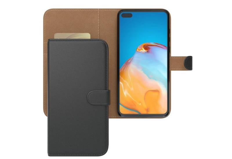 EAZY CASE Handyhülle Uni Bookstyle für Huawei P40 6,1 Zoll, Schutzhülle mit Standfunktion Kartenfach Handytasche aufklappbar Etui von Eazy Case