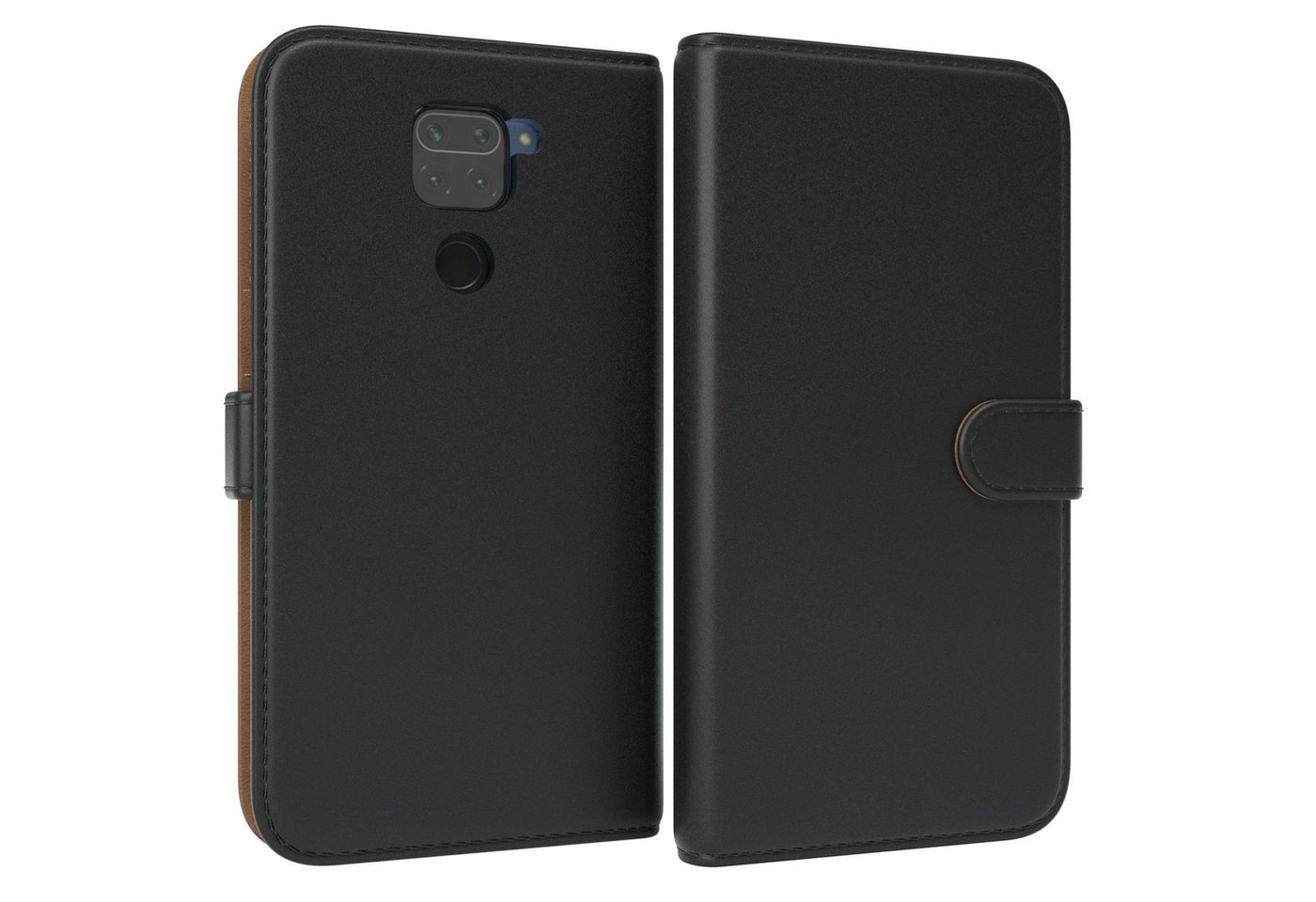 EAZY CASE Handyhülle Uni Bookstyle für Redmi Note 9 / Redmi 10X 4G 6,53 Zoll, Schutzhülle mit Standfunktion Kartenfach Handytasche aufklappbar Etui von EAZY CASE