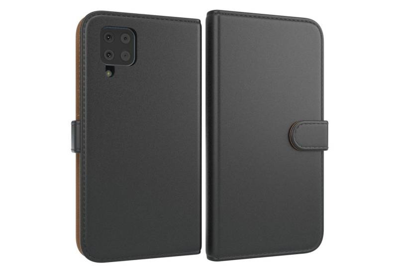 EAZY CASE Handyhülle Uni Bookstyle für Samsung Galaxy M22 / M32 / A22 4G 6,4 Zoll, Schutzhülle mit Standfunktion Kartenfach Handytasche aufklappbar Etui von EAZY CASE