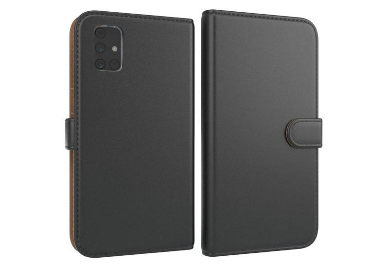 EAZY CASE Handyhülle Uni Bookstyle für Samsung Galaxy M51 6,7 Zoll, Schutzhülle mit Standfunktion Kartenfach Handytasche aufklappbar Etui von Eazy Case