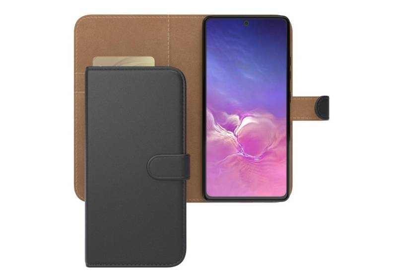 EAZY CASE Handyhülle Uni Bookstyle für Samsung Galaxy S10 Lite 6,7 Zoll, Schutzhülle mit Standfunktion Kartenfach Handytasche aufklappbar Etui von Eazy Case