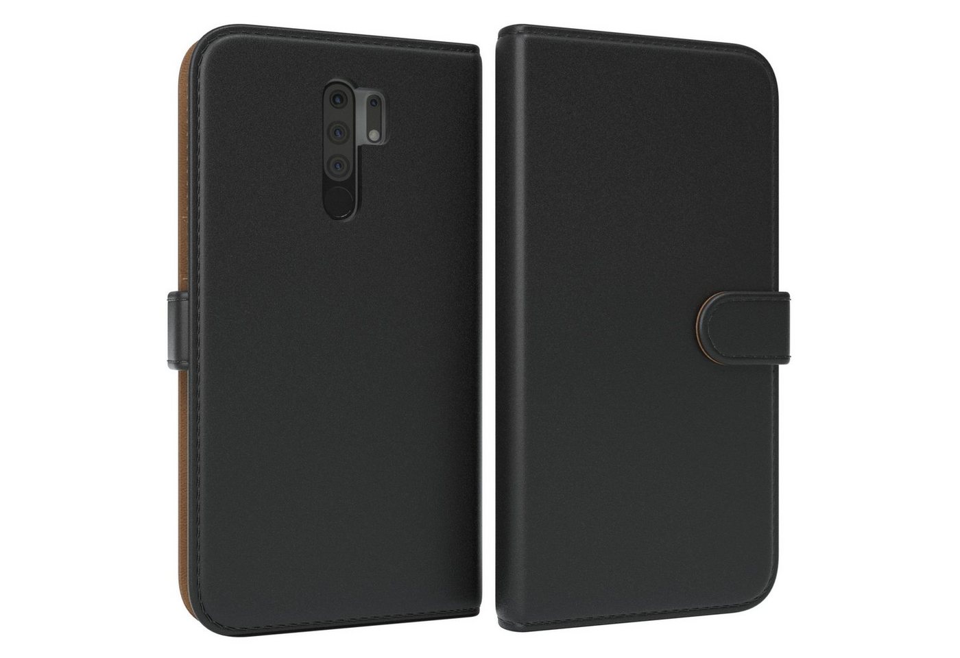 EAZY CASE Handyhülle Uni Bookstyle für Xiaomi Redmi 9 / Redmi 9 Prime 6,53 Zoll, Schutzhülle mit Standfunktion Kartenfach Handytasche aufklappbar Etui von EAZY CASE