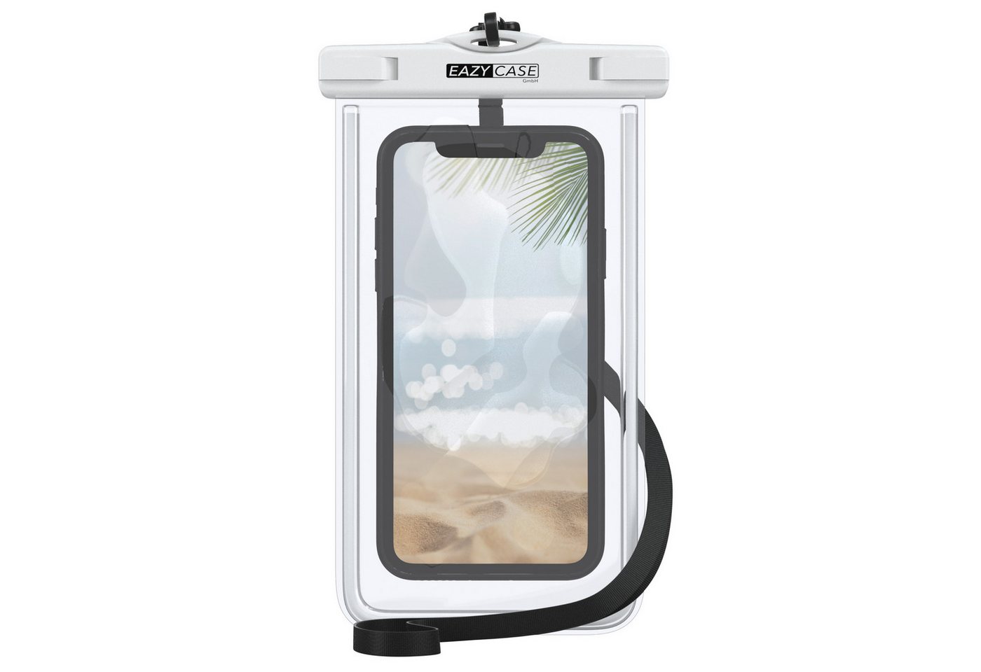 EAZY CASE Handyhülle Universale Unterwasser-Tasche für viele Modelle 3,5 - 6,7 Zoll, Unterwasser Taschen Wasser Schutzhülle mit Band Unterwasser Fotos Weiß EAZY CASE Handyhülle Universale Unterwasser-Tasche für viele Modelle 3,5 - 6,7 Zoll, Unterwasser Taschen Wasser Schutzhülle mit Band Unterwasser Fotos Weiß von EAZY CASE
