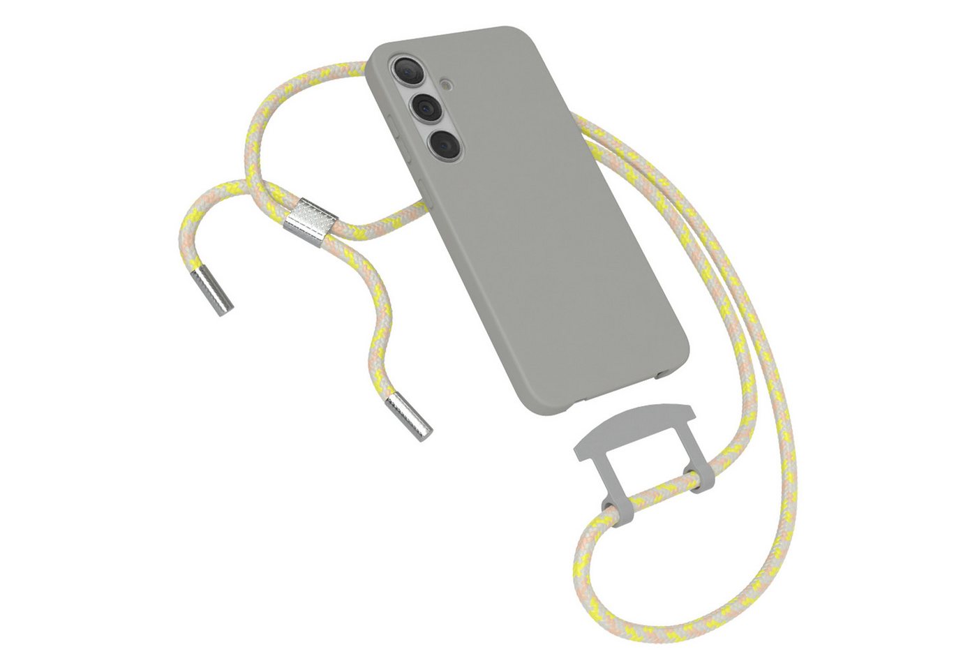 EAZY CASE Handykette 2in1 Hülle mit Band für Samsung Galaxy S24 Plus 6,7 Zoll, Hülle mit Band 2in1 abnehmbares Handyband Etui Case mit Kordel Grau EAZY CASE Handykette 2in1 Hülle mit Band für Samsung Galaxy S24 Plus 6,7 Zoll, Hülle mit Band 2in1 abnehmbares Handyband Etui Case mit Kordel Grau von EAZY CASE
