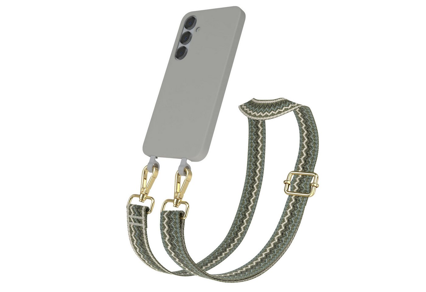EAZY CASE Handykette 2in1 Hülle mit Band für Samsung Galaxy S25 / S25+ 6,7 Zoll, Hülle mit Band 2in1 abnehmbares Handyband Etui Case mit Kordel Grün EAZY CASE Handykette 2in1 Hülle mit Band für Samsung Galaxy S25 / S25+ 6,7 Zoll, Hülle mit Band 2in1 abnehmbares Handyband Etui Case mit Kordel Grün von EAZY CASE