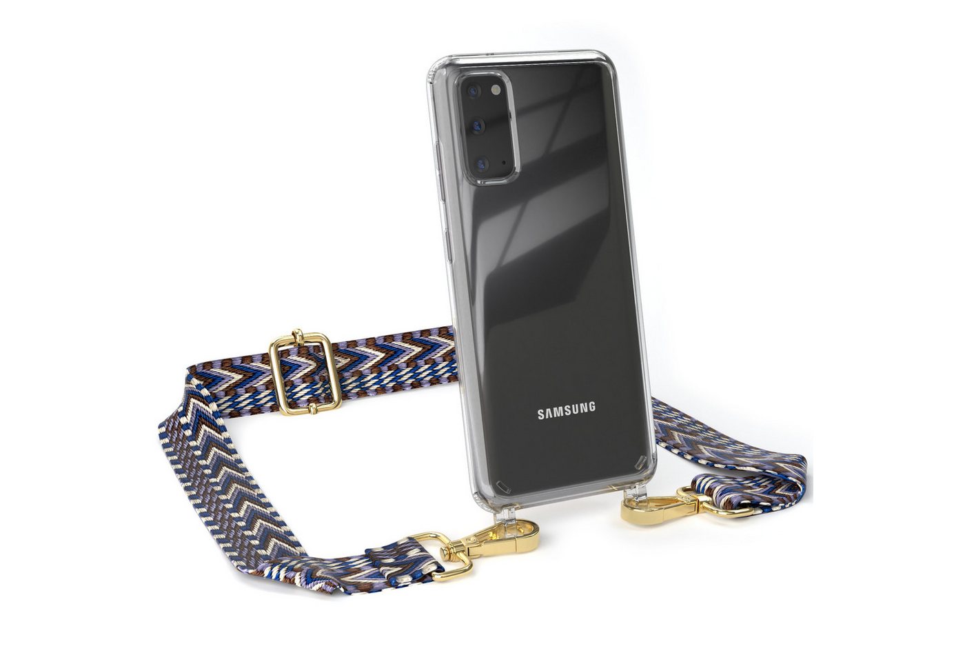 EAZY CASE Handykette Boho Umhängeband für Samsung Galaxy S20 / 5G 6,2 Zoll, Phone Chain nutzbar als Bauchtasche Body Case Riemchen mit Hülle Weiß EAZY CASE Handykette Boho Umhängeband für Samsung Galaxy S20 / 5G 6,2 Zoll, Phone Chain nutzbar als Bauchtasche Body Case Riemchen mit Hülle Weiß von EAZY CASE