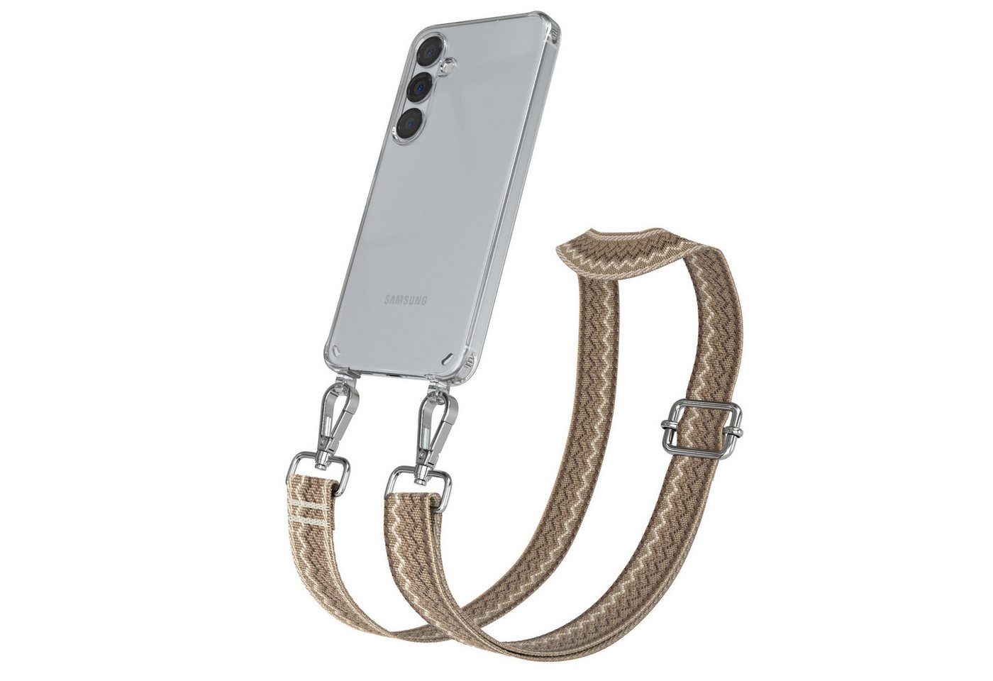 EAZY CASE Handykette Boho Umhängeband für Samsung Galaxy S25 Plus 6,7 Zoll, Schulterriemen Taschenband mit Hülle Handyband Wave mit Band Braun EAZY CASE Handykette Boho Umhängeband für Samsung Galaxy S25 Plus 6,7 Zoll, Schulterriemen Taschenband mit Hülle Handyband Wave mit Band Braun von EAZY CASE