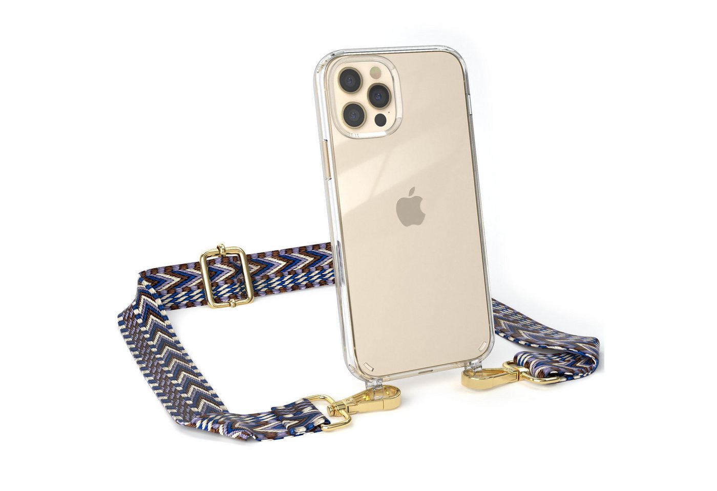 EAZY CASE Handykette Boho Umhängeband für iPhone 12 / iPhone 12 Pro 6,1 Zoll, Handyband zum Wechseln geflochtenes Taschenband Festivalbag Boho Blau EAZY CASE Handykette Boho Umhängeband für iPhone 12 / iPhone 12 Pro 6,1 Zoll, Handyband zum Wechseln geflochtenes Taschenband Festivalbag Boho Blau von EAZY CASE