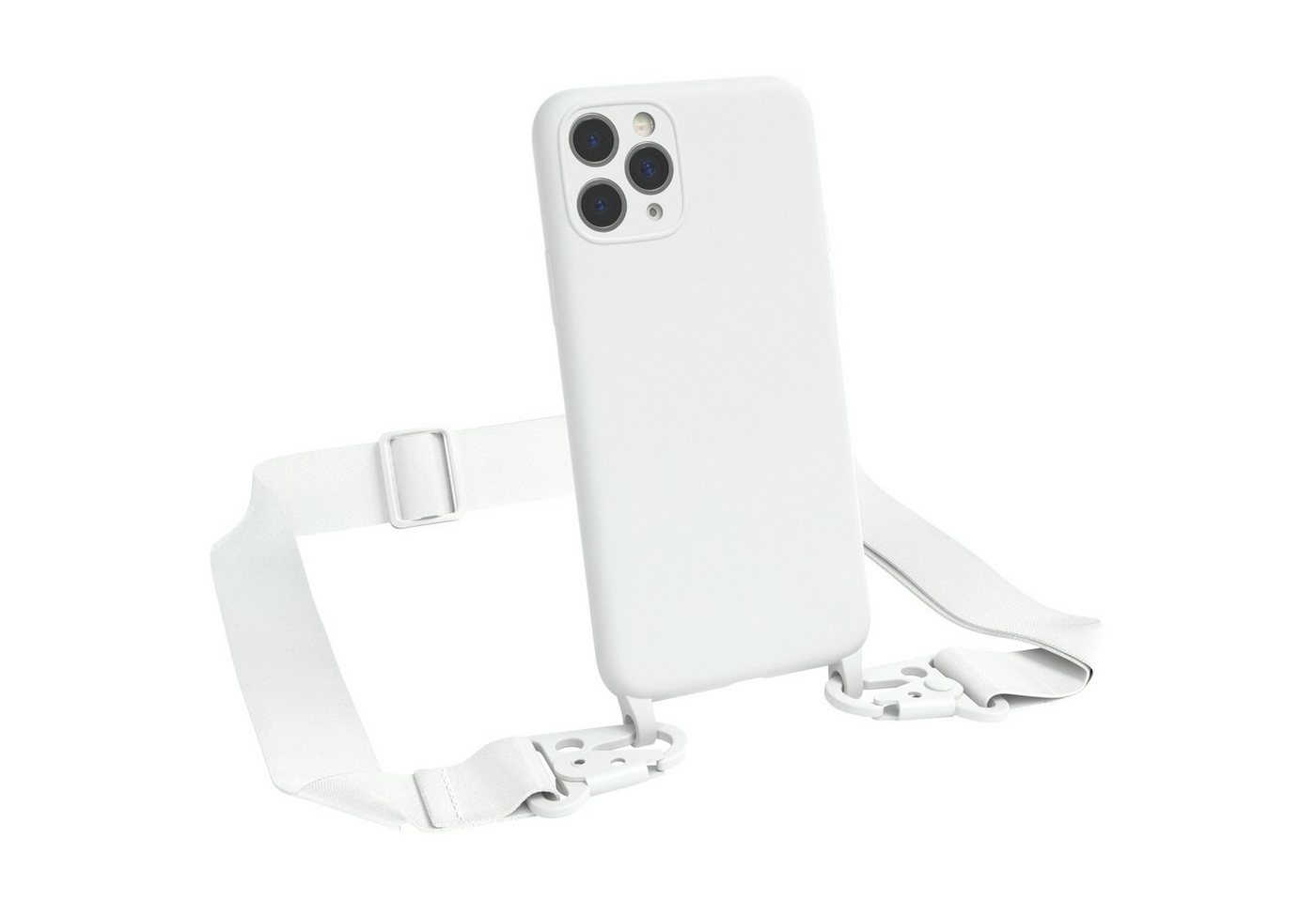 EAZY CASE Handykette Breitband Kette für Apple iPhone 11 Pro 5,8 Zoll, Ketten Hülle 2in1 Handyhülle mit abnehmbarer Kette Karabiner Bag Weiß EAZY CASE Handykette Breitband Kette für Apple iPhone 11 Pro 5,8 Zoll, Ketten Hülle 2in1 Handyhülle mit abnehmbarer Kette Karabiner Bag Weiß von EAZY CASE