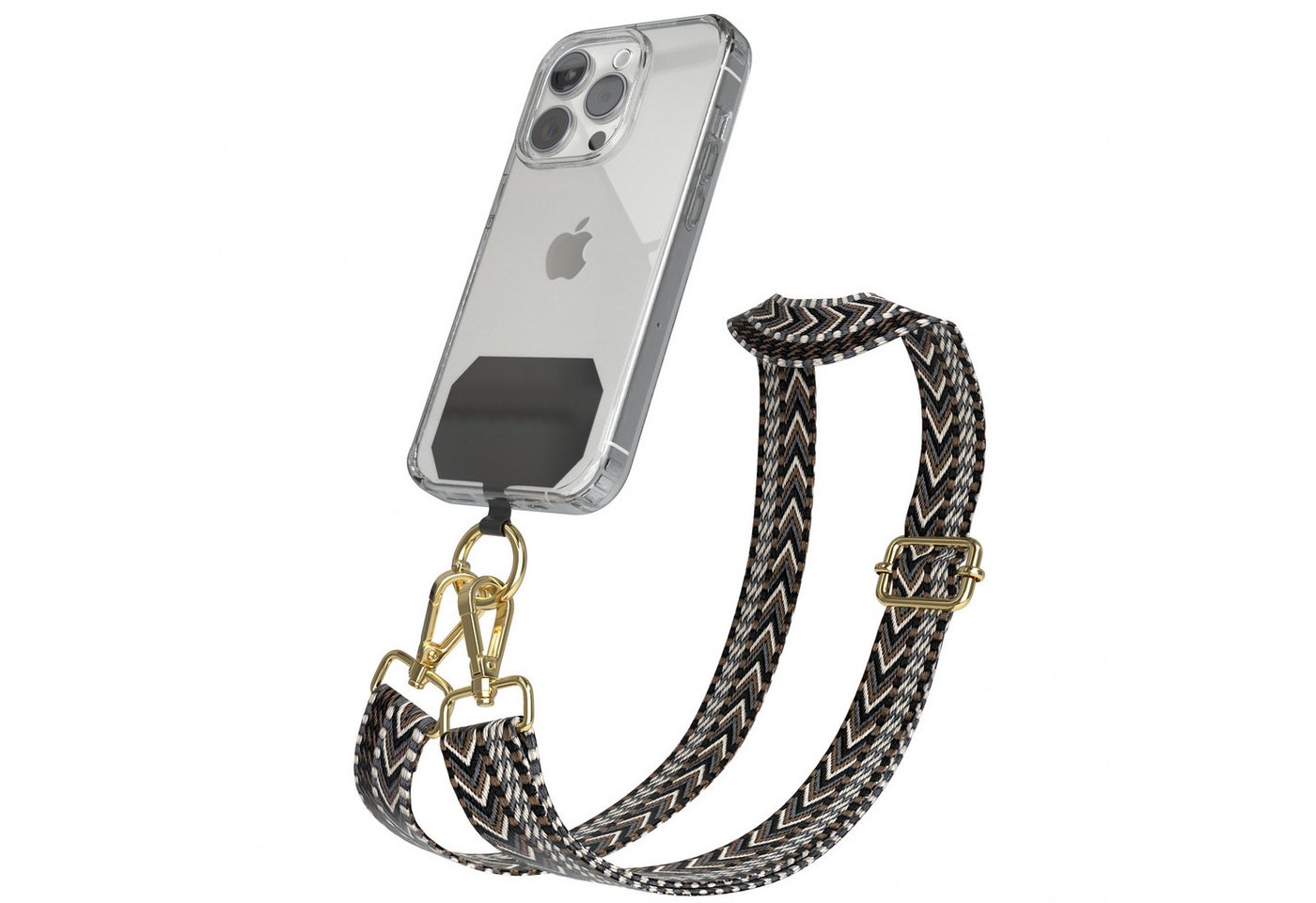 EAZY CASE Handykette Universal für alle Smartphones Boho/Wave/Leo Style, Handykette für Samsung iPhone Trageband Schutzhülle Grau + Gold EAZY CASE Handykette Universal für alle Smartphones Boho/Wave/Leo Style, Handykette für Samsung iPhone Trageband Schutzhülle Grau + Gold von EAZY CASE
