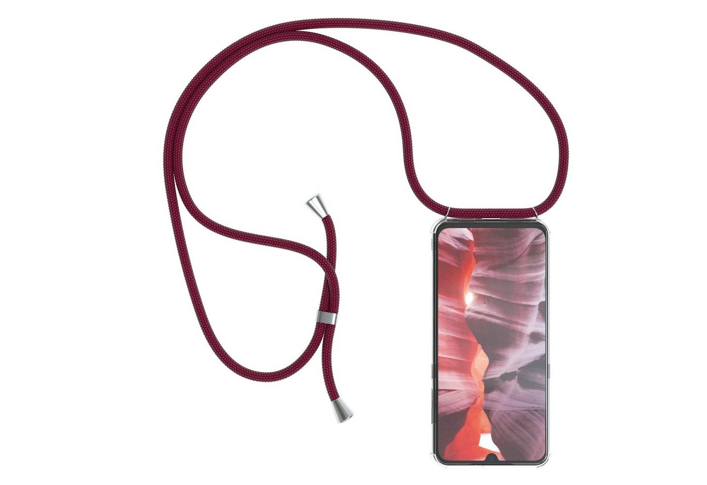 EAZY CASE Handykette Hülle mit Kette für Xiaomi Mi 9 6,39 Zoll, Silikonhülle durchsichtig mit Umhängeband Handytasche Bordeaux Rot EAZY CASE Handykette Hülle mit Kette für Xiaomi Mi 9 6,39 Zoll, Silikonhülle durchsichtig mit Umhängeband Handytasche Bordeaux Rot von EAZY CASE