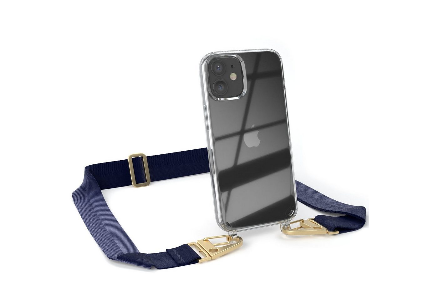 EAZY CASE Handykette Silikon Kette Karabiner für Apple iPhone 12 Mini 5,4 Zoll, Handykette zum Umhängen Slim Phone Chain Festivalbag Smartphone Blau EAZY CASE Handykette Silikon Kette Karabiner für Apple iPhone 12 Mini 5,4 Zoll, Handykette zum Umhängen Slim Phone Chain Festivalbag Smartphone Blau von EAZY CASE