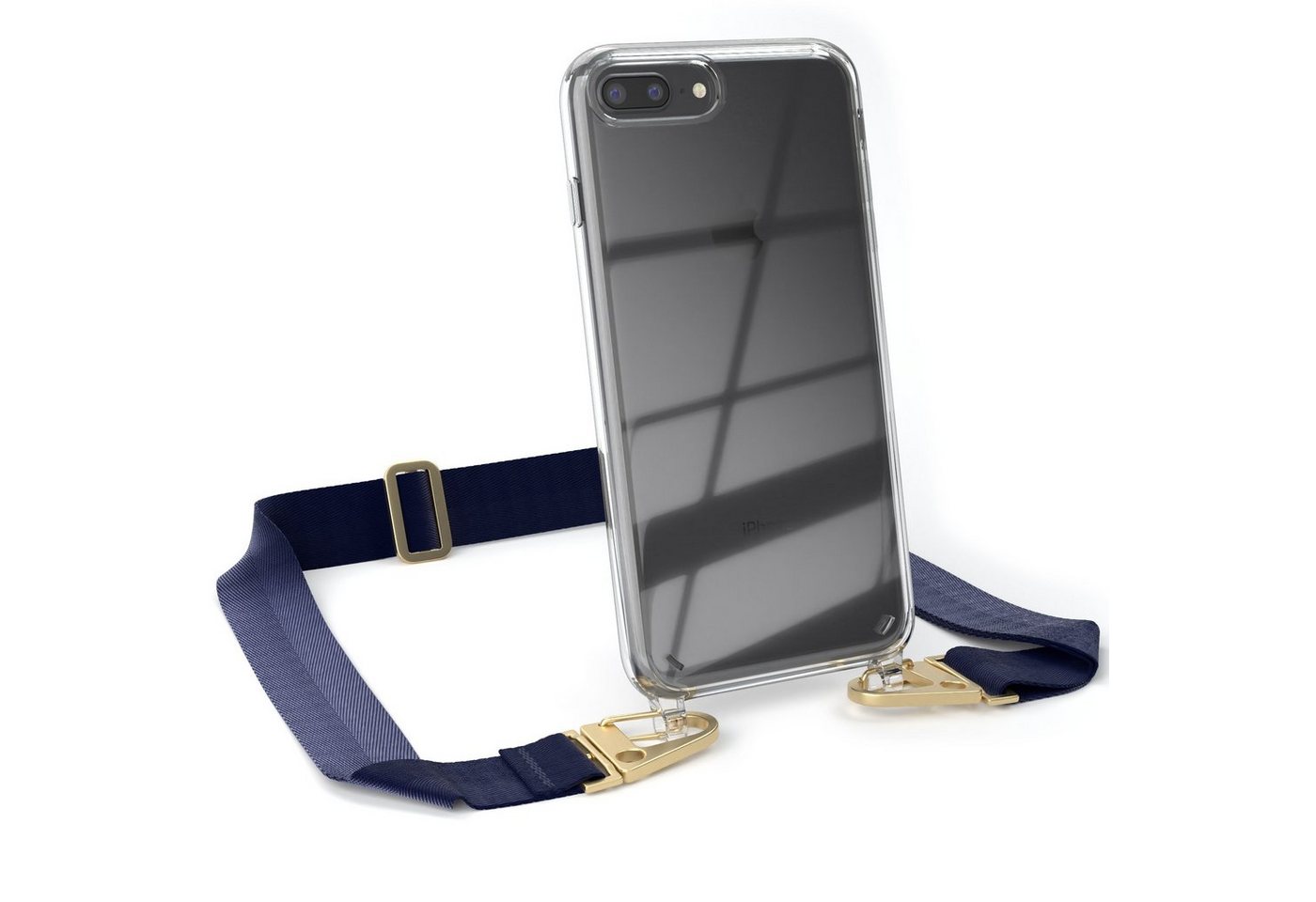 EAZY CASE Handykette Silikon Kette Karabiner für Apple iPhone 8+/7 Plus 5,5 Zoll, Handykette zum Umhängen Slim Phone Chain Festivalbag Smartphone Blau EAZY CASE Handykette Silikon Kette Karabiner für Apple iPhone 8+/7 Plus 5,5 Zoll, Handykette zum Umhängen Slim Phone Chain Festivalbag Smartphone Blau von EAZY CASE