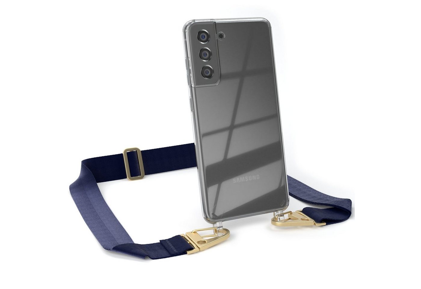 EAZY CASE Handykette Silikon Kette Karabiner für Galaxy S21 FE 5G 6,41 Zoll, Handykette zum Umhängen Slim Phone Chain Festivalbag Smartphone Blau EAZY CASE Handykette Silikon Kette Karabiner für Galaxy S21 FE 5G 6,41 Zoll, Handykette zum Umhängen Slim Phone Chain Festivalbag Smartphone Blau von EAZY CASE